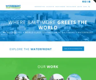 Baltimorewaterfront.com(Waterfront Partnership) Screenshot