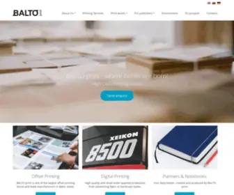 Baltoprint.com(High Class Printing House) Screenshot