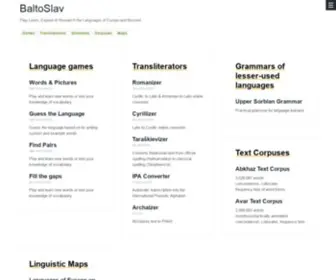 Baltoslav.eu(BaltoSlav Language Tools) Screenshot