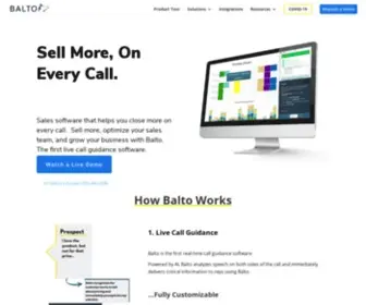 Baltosoftware.com(Live Call Guidance for Sales Teams) Screenshot