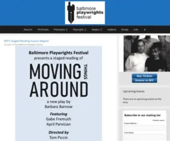 Baltplayfest.com(Baltimore Playwrights Festival) Screenshot