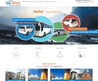 Baltravelhouse.com(Car Rental in Delhi) Screenshot