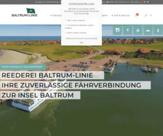 Baltrum-Linie.de(Reederei Baltrum) Screenshot