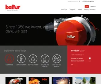 Baltur.com(Industrial burners Baltur) Screenshot