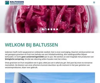 Baltussen.nl(Toonaangevende producent van verwerkte groenten en fruit van biologische oorsprong. Focus) Screenshot