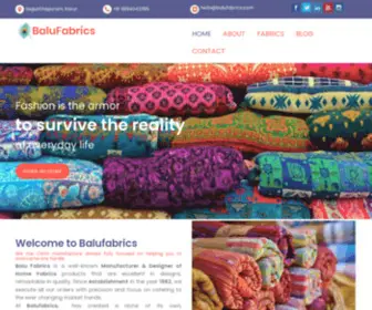 Balufabrics.com(Balufabrics) Screenshot