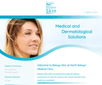 Balwynskin.com(Balwyn Skin at North Balwyn Medical Clinic) Screenshot