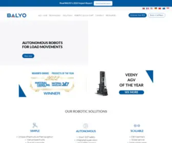 Balyo.com(Robotic trucks for Smart Industry (AGV)) Screenshot