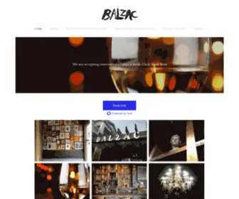 Balzacwinebar.com(Balzac Wine Bar) Screenshot