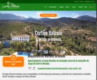 Balzain.com(Cortijo Balzaín) Screenshot