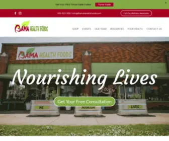 Bamahealthfoods.com(Bama Health Foods) Screenshot