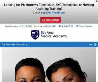 Bamasf.com(Bay Area Medical Academy) Screenshot