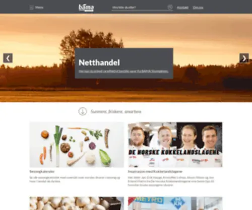 Bamastorkjokken.no(Netthandel) Screenshot