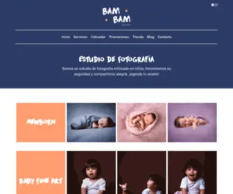 Bambamkids.com.mx(Estudio de Fotografía) Screenshot