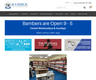Bambersew.com(Bamber Sewing Machines) Screenshot