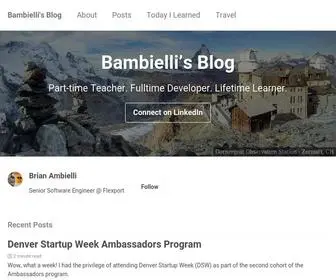 Bambielli.com(S Blog) Screenshot