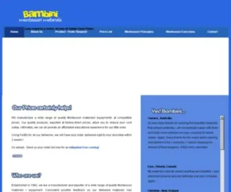 Bambini-Montessori.com(Bambini Montessori Materials) Screenshot