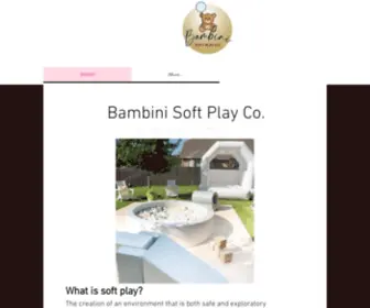 Bambinisoftplayrentals.com(Toddler Soft Play Rentals DFW) Screenshot