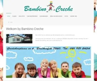 Bambinocreche.co.za(Bambino Crèche) Screenshot