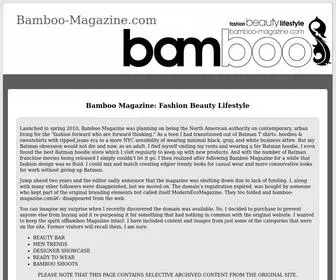 Bamboo-Magazine.com(Bamboo Magazine) Screenshot