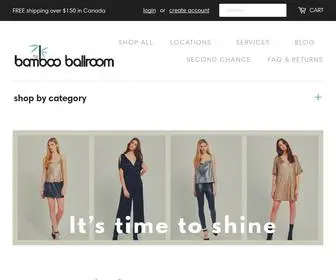 Bambooballroom.ca(The Bamboo Ballroom Online Shop) Screenshot