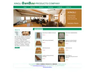 Bamboobest.com(XINGLI BAMBOO PRODUCTS COMPANY) Screenshot