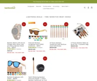 Bamboobud.com(Bamboo products made from natural bamboo wood) Screenshot