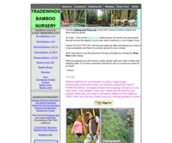 Bamboodirect.com(TRADEWINDS BAMBOO NURSERY) Screenshot