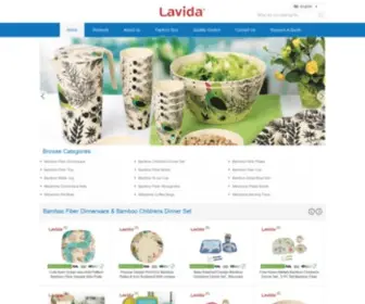 Bamboofiberdinnerware.com(Great La Vida Ltd) Screenshot