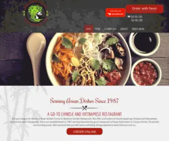 Bamboogardeninc.com(Restaurant Corpus Christi) Screenshot