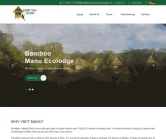 Bamboomanuecolodge.com(Bamboo Manu Ecolodge jungle tours and lodges) Screenshot