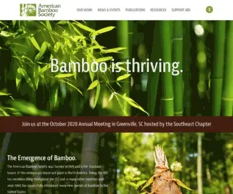Bamboo.org(American Bamboo Society) Screenshot
