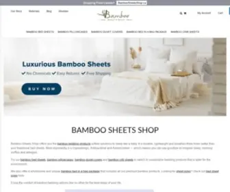 Bamboosheetsshop.com(Bamboo Sheets Shop) Screenshot