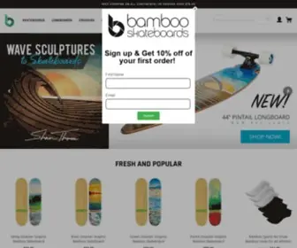 Bambooskateboards.com Screenshot