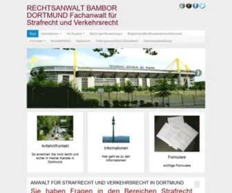 Bambor.de(Fachanwalt für Strafrecht) Screenshot