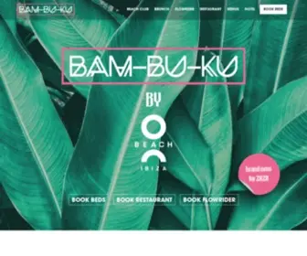 Bambukuibiza.com(Bam-Bu-Ku) Screenshot