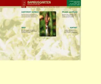 Bambusgarten.de(Bambus Zentrum Rhein) Screenshot