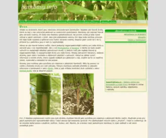 Bambusy.info(Úvodní stránka) Screenshot