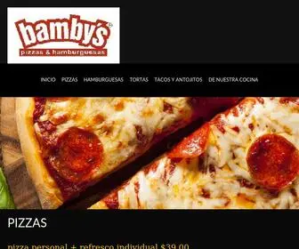 Bambyspizzasyhamburguesas.com.mx(PIZZAS) Screenshot