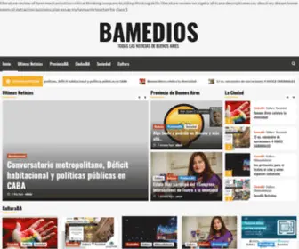 Bamedios.com.ar(TODAS LAS NOTICIAS de Buenos Aires) Screenshot