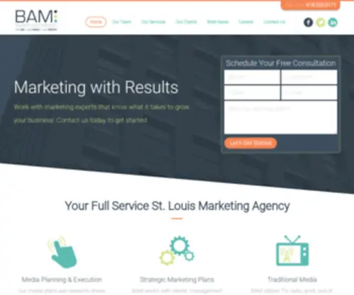 Bammarketingagency.com(BAM Marketing) Screenshot