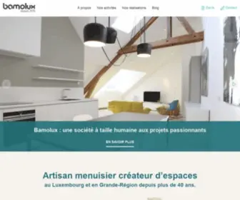 Bamolux.lu(Votre artisan menuisier créateur d'espaces) Screenshot