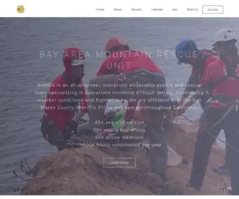 Bamru.org(Bay Area Mountain Rescue Unit) Screenshot