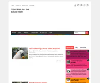 Bamsbreeder.com(Ternak Ayam Hias dan Burung Eksotis) Screenshot