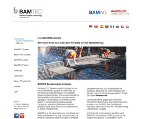 Bamtec.de(Üeber) Screenshot