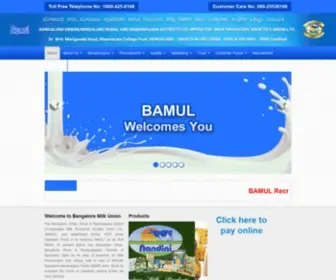 Bamulnandini.coop(RURAL & URBAN AND RAMANAGARA DISTRICTS CO) Screenshot