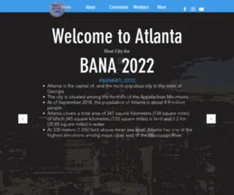 Bana.org(Bunts Association of North America) Screenshot