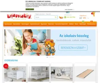 Banaby.hu(A webáruház gyerekbútorokra és dekorációkra specializálódik) Screenshot
