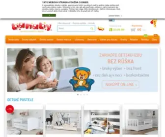 Banaby.sk(Internetový obchod špecializovaný na detský nábytok a dekorácie) Screenshot