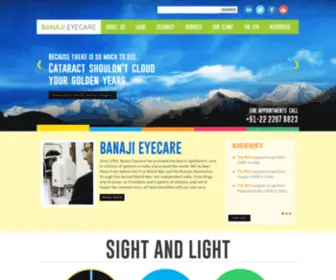 Banajieyecare.com(Banaji Eye Care) Screenshot